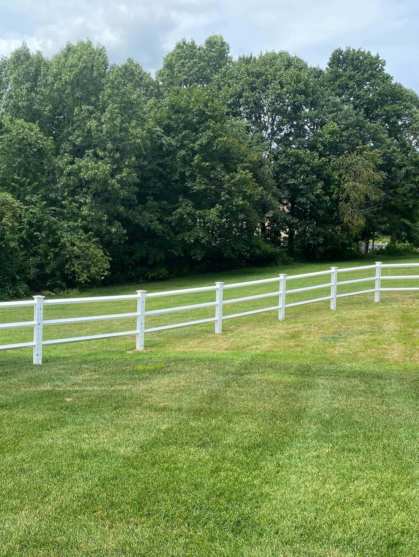 Vinyl fence installation in Natick, Massachusetts
