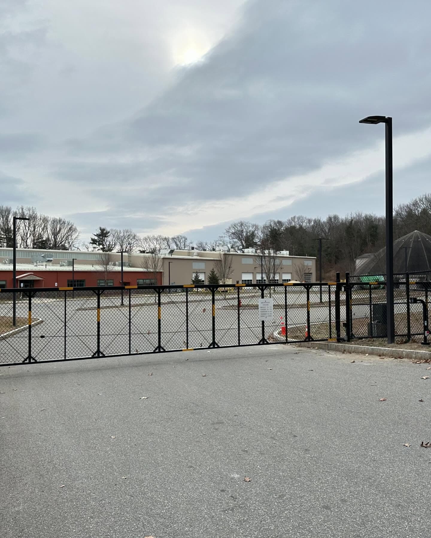 Wayland's Municipal DPW Gate and Fence
