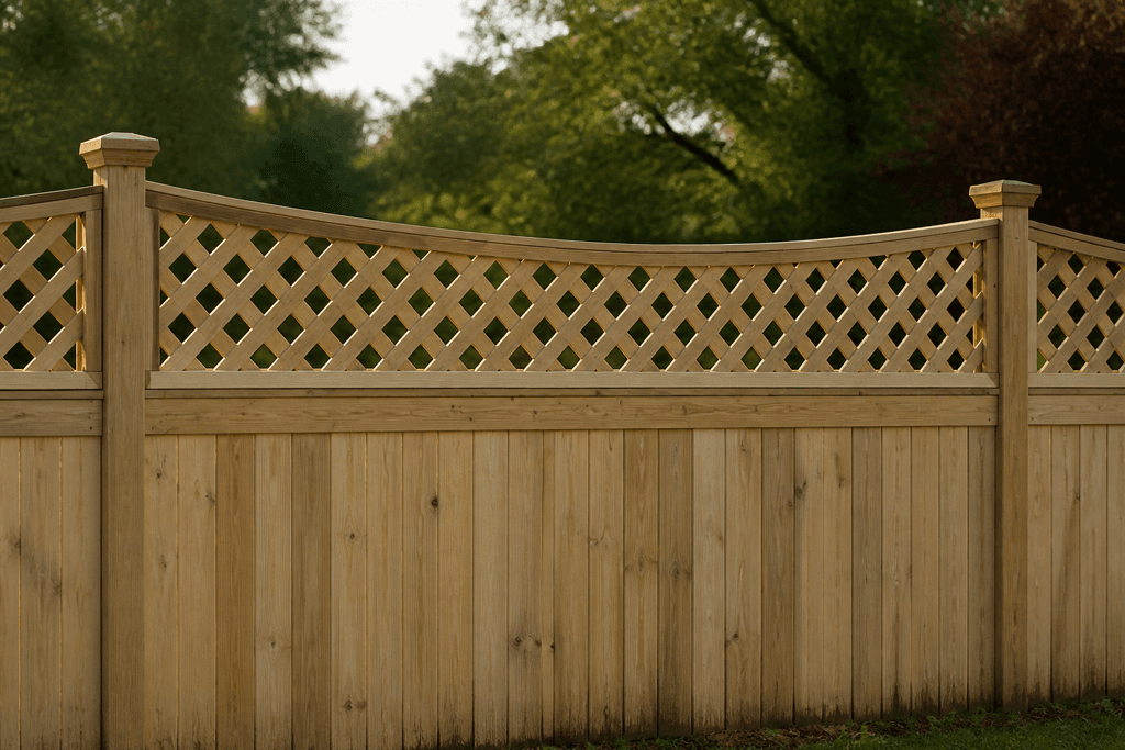 2-Inch Diagonal Scalloped Lattice Topper