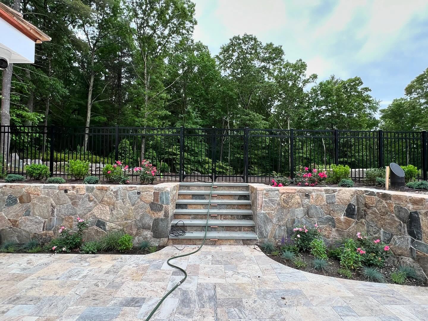 Aluminum and chain-link fence installation in Dover